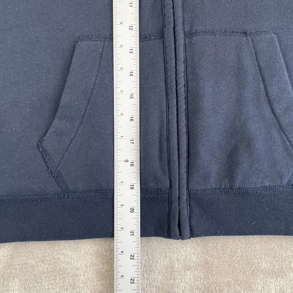 Abercrombie Fitch Kids 13/14 Hoodie Full‎ Zip Sherpa Lined Spell Out Logo Preppy